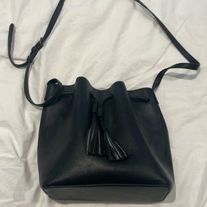 J Crew bucket bag - black